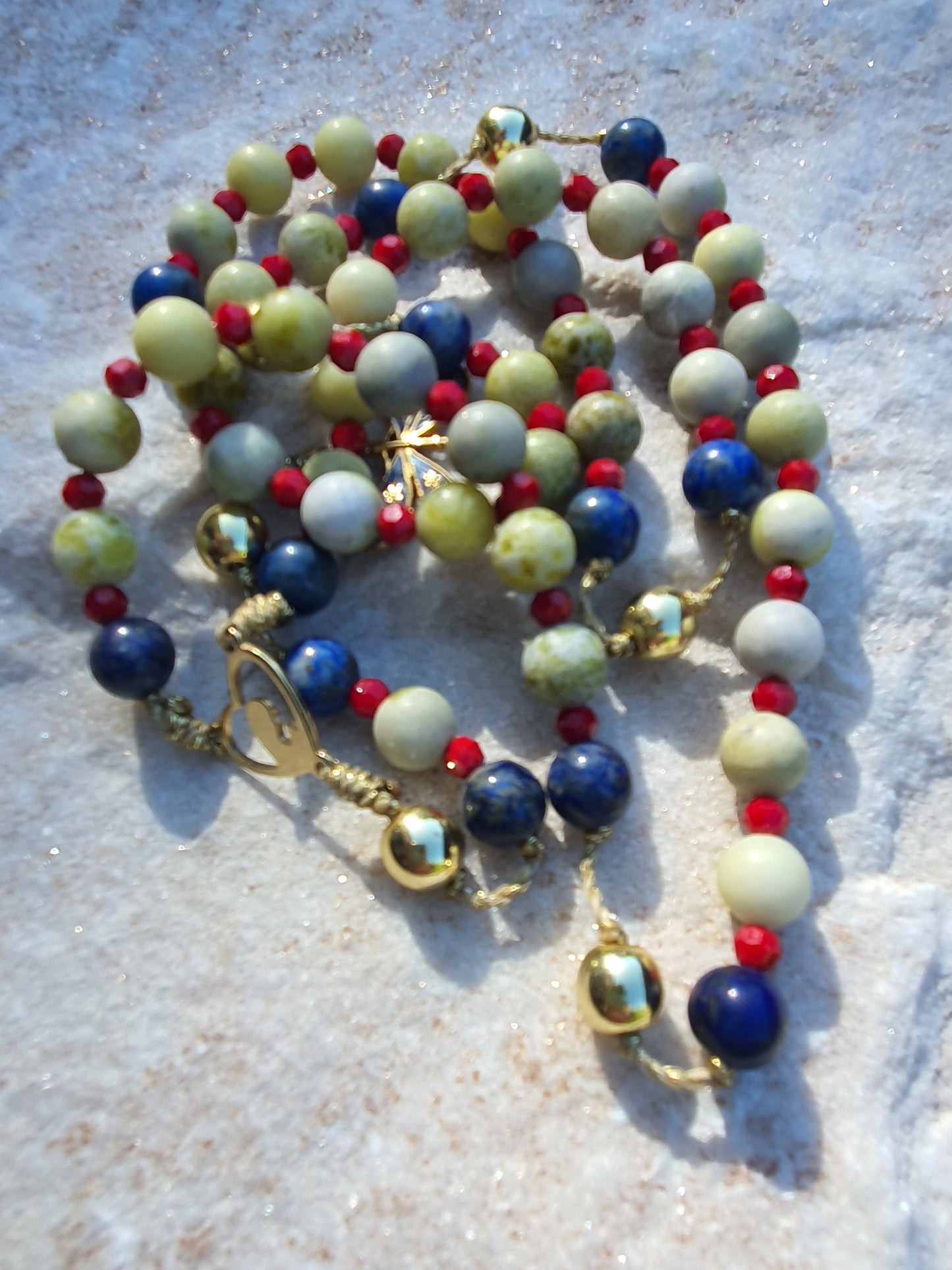 Mustard Jasper & Lapiz Dragon Fly