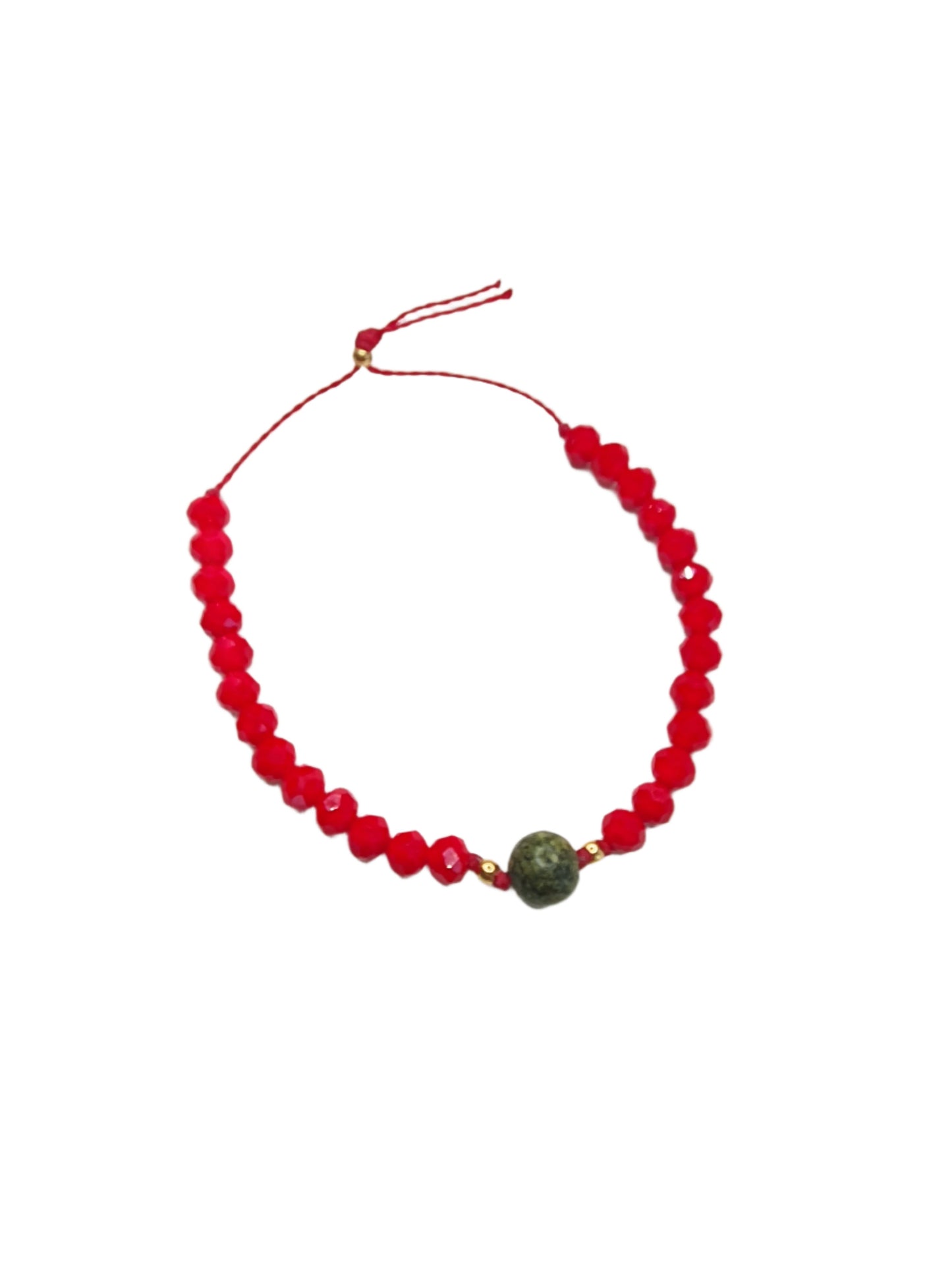 Red Thread Bracelet - Serpentine