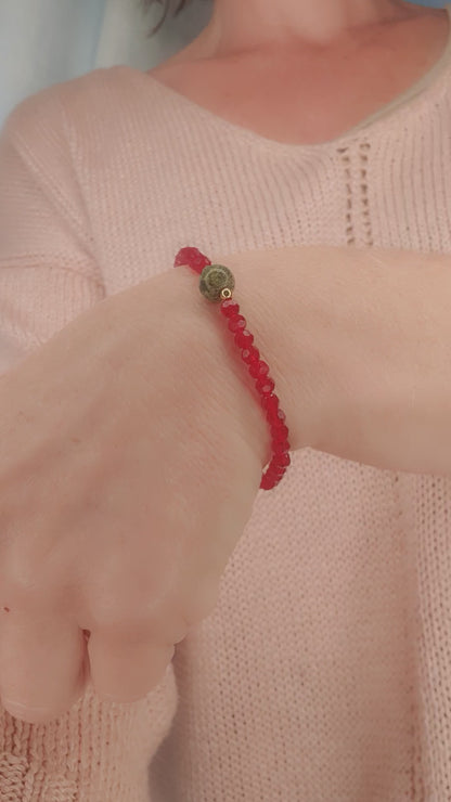 Red Thread Bracelet - Serpentine