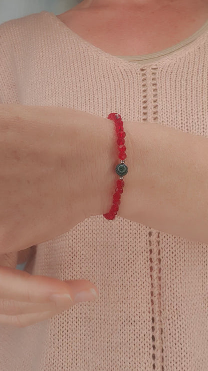 Red Thread Bracelet - Chrysocolla