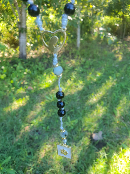 Obsidian and Sesame Jasper Prayer Beads