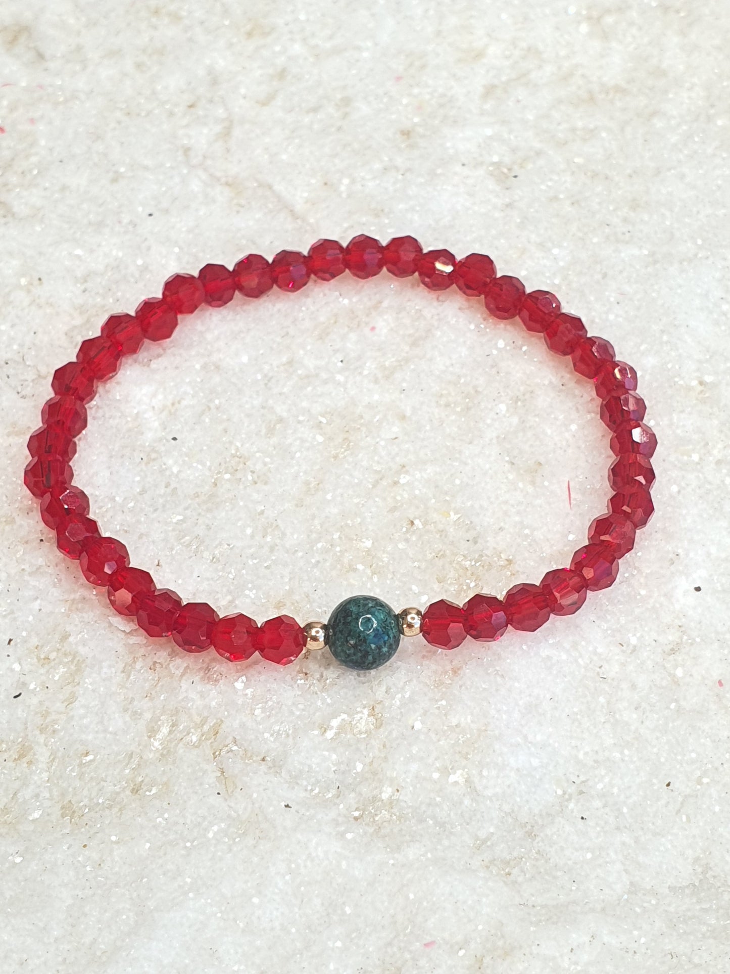 Red Thread Bracelet - Chrysocolla